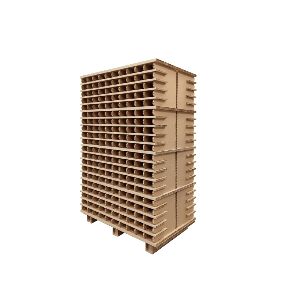 Cardboard pallet shelves