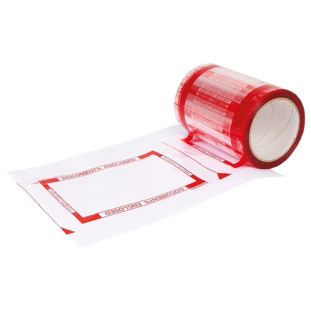 Document enclosed pouch tape