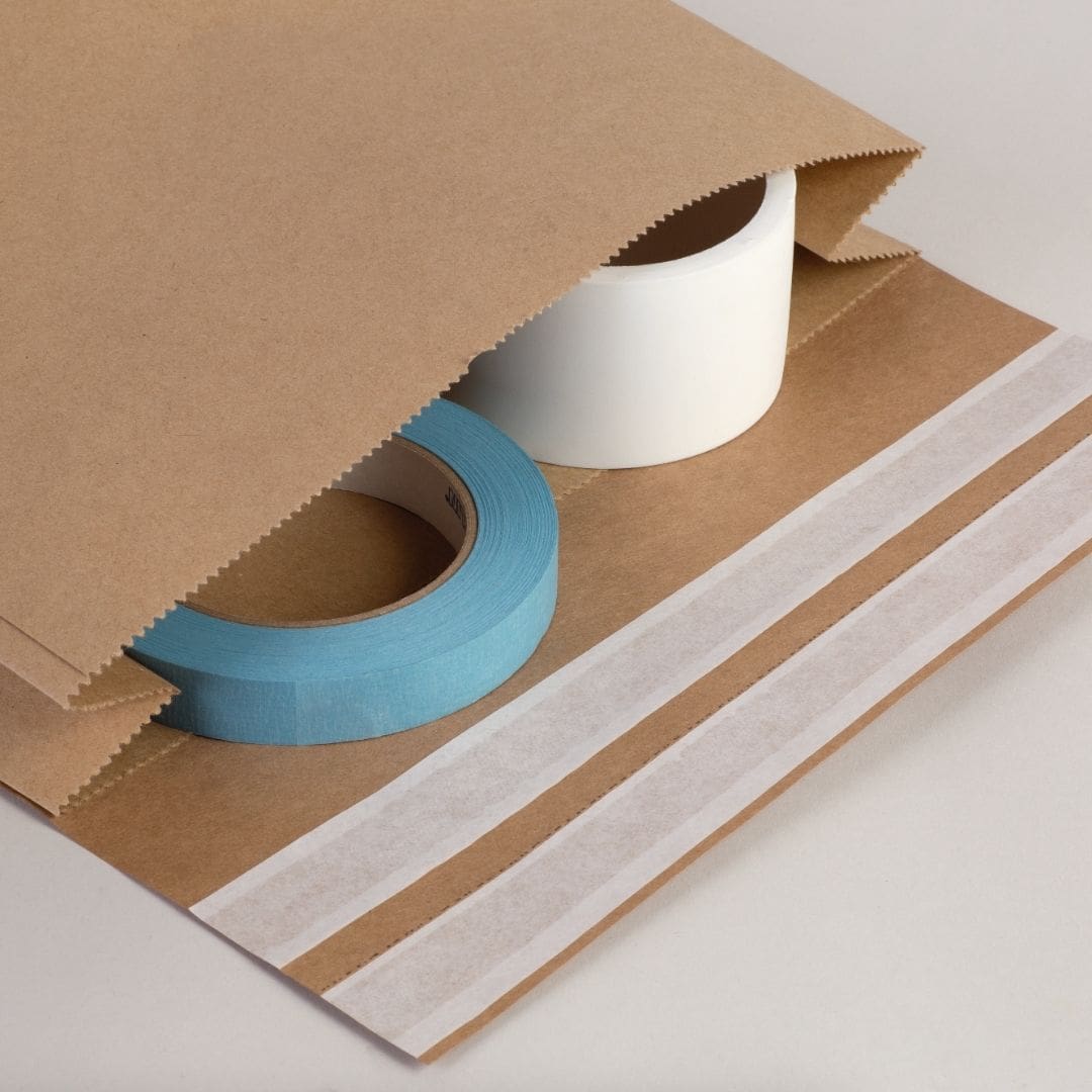 Gusseted paper mailers